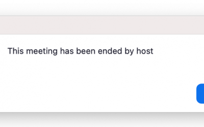 This meeting has been ended by the host!